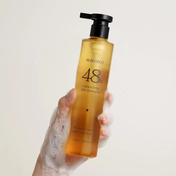 REBECOCO Golden Drip 48K Korean Shampoo — 255ml