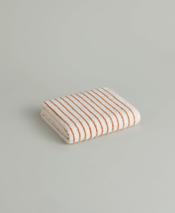 Almond Stripe Face Towel