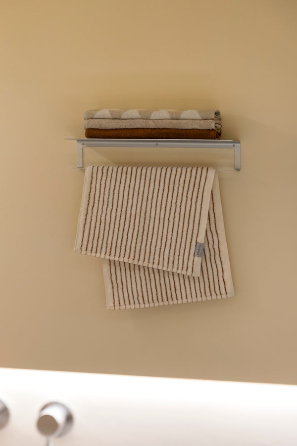 Almond Stripe Face Towel