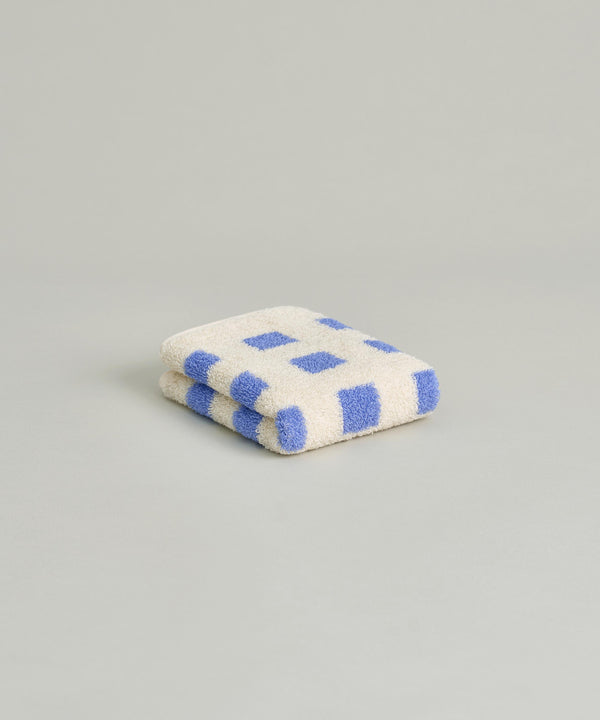 Blue Square Hand Towel