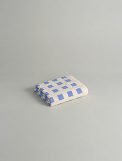 Blue Square Face Towel