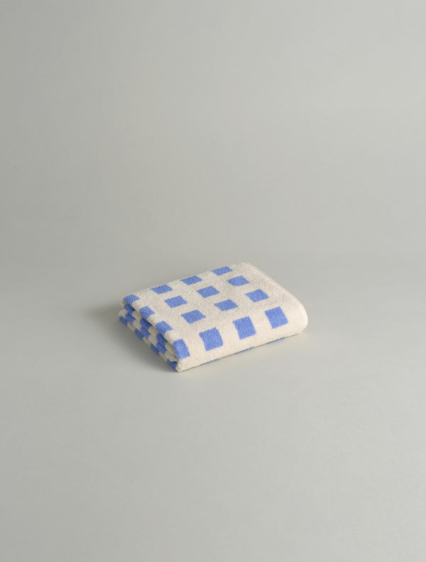 Blue Square Face Towel