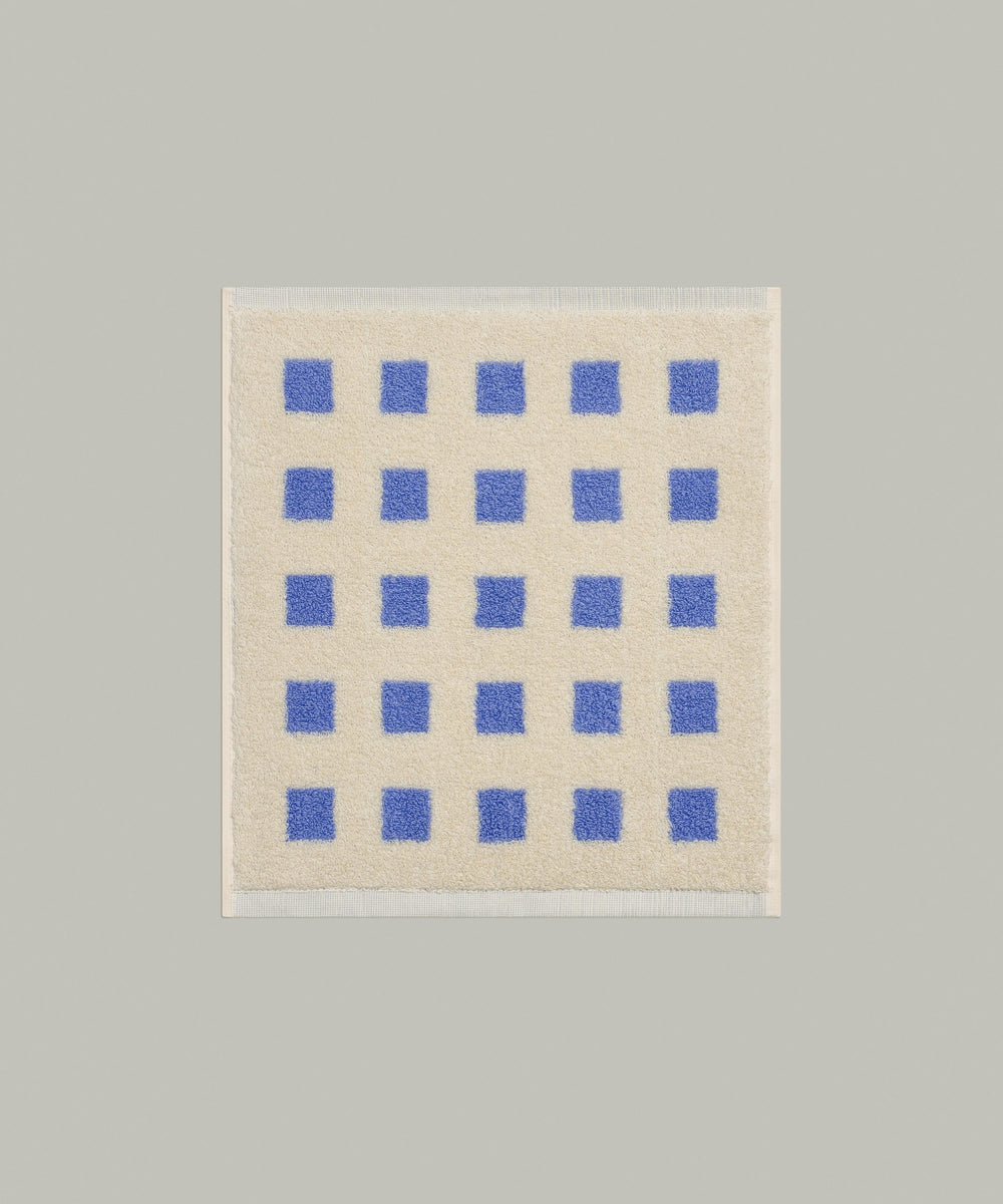 Blue Square Hand Towel