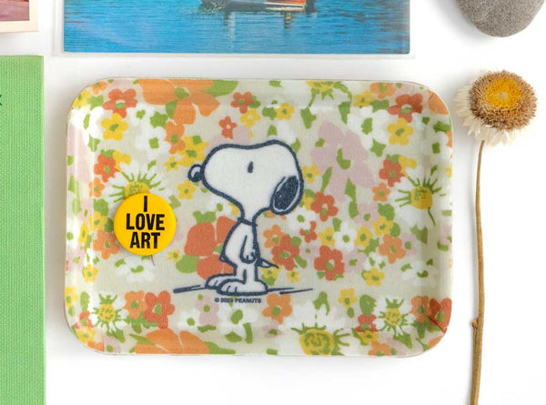 Three Potato Four Snoopy Wildflowers Vintage-Style Tray