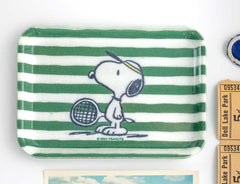 Three Potato Four Snoopy Tennis Vintage-Style Tray