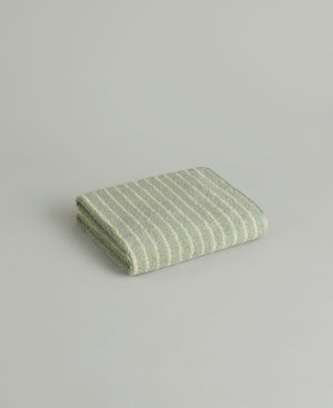 Mint Stripe Face Towel
