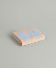 Peach Blue Agyle Face Towel