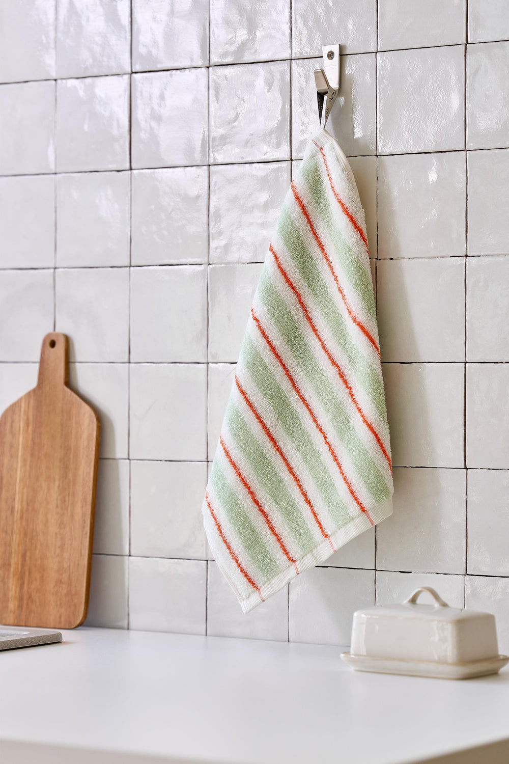 Picnic Green Hand Towel