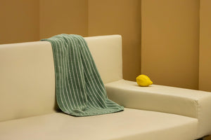 Sage Stripe Face Towel