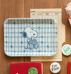 Three Potato Four Snoopy Cherry Basket Vintage-Style Tray
