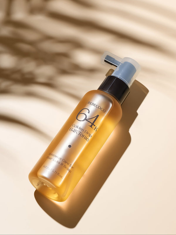 REBECOCO Golden Drip Scalp Set — 48K Shampoo + 64K Tonic